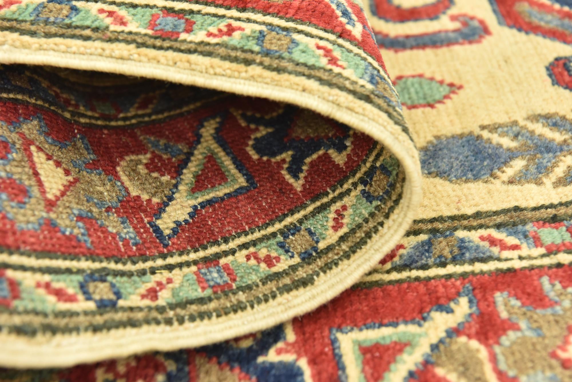 80cm x 300cm anudado a mano Kazak Alfombra Pasillera
