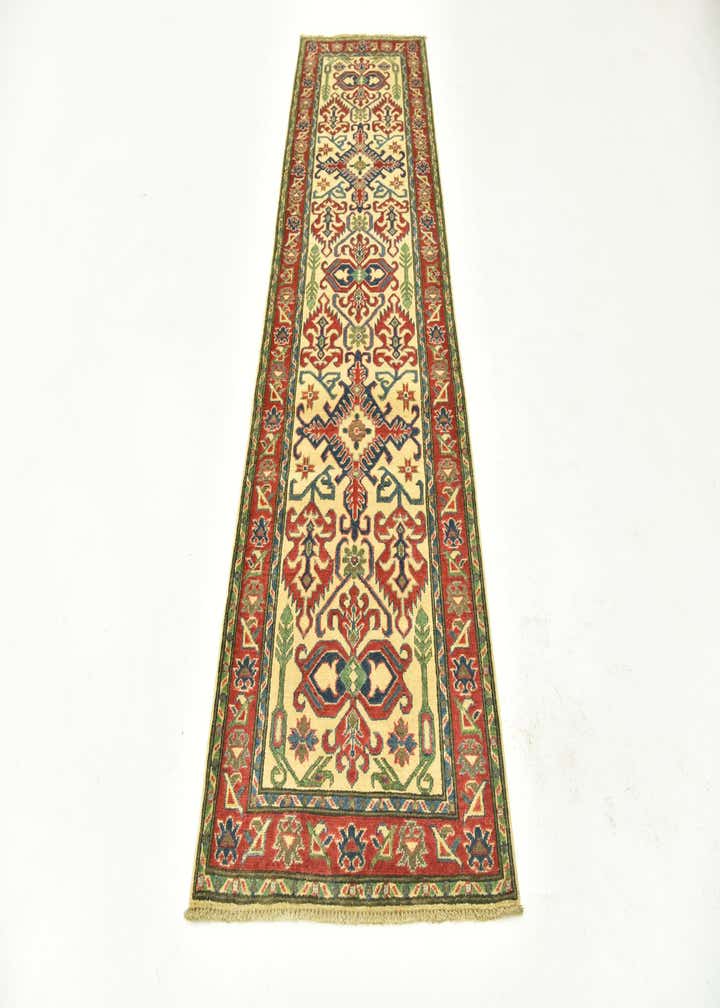 2' 9 x 9' 9 Hand Knotted Kazak Runner Rug