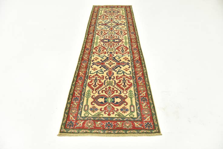 Detail image of 2' 9 x 9' 9 Hand Knotted Kazak Runner Rug