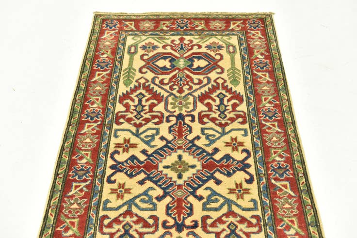 Detail image of 2' 9 x 9' 9 Hand Knotted Kazak Runner Rug