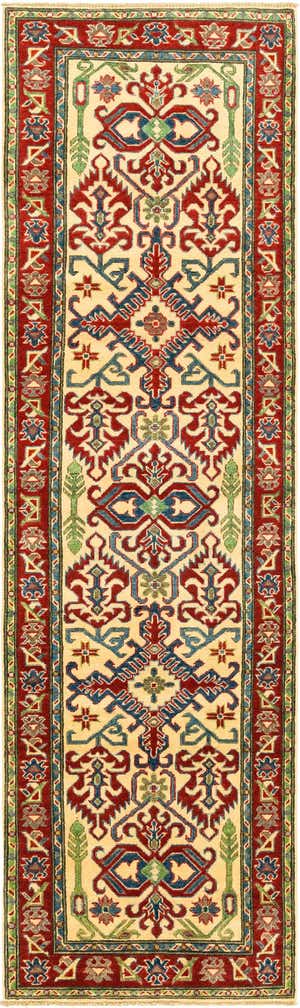 2' 9 x 9' 9 Hand Knotted Kazak Runner Rug