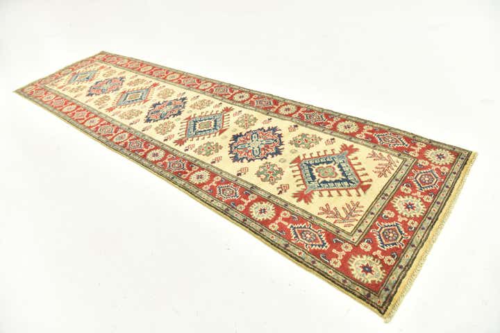 2' 7 x 9' 9 Hand Knotted Kazak Runner Rug