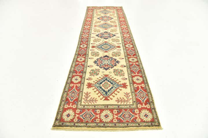 2' 7 x 9' 9 Hand Knotted Kazak Runner Rug
