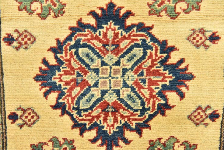 Detail image of 2' 7 x 9' 9 Hand Knotted Kazak Runner Rug