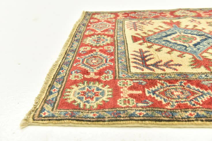 Detail image of 2' 7 x 9' 9 Hand Knotted Kazak Runner Rug
