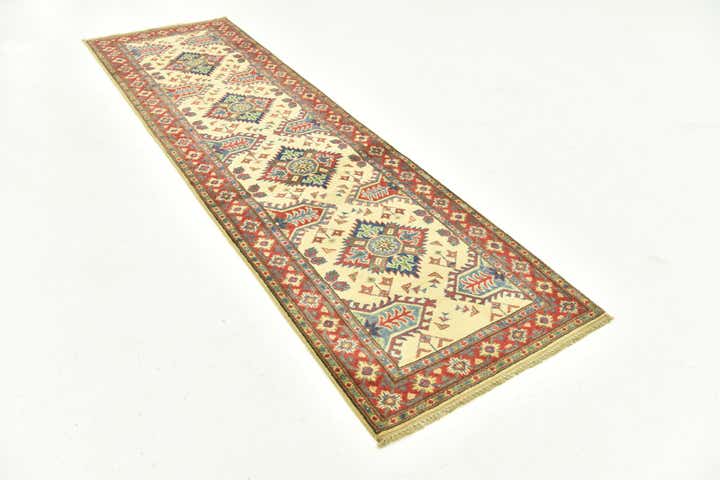 2' 9 x 9' 7 Hand Knotted Kazak Runner Rug