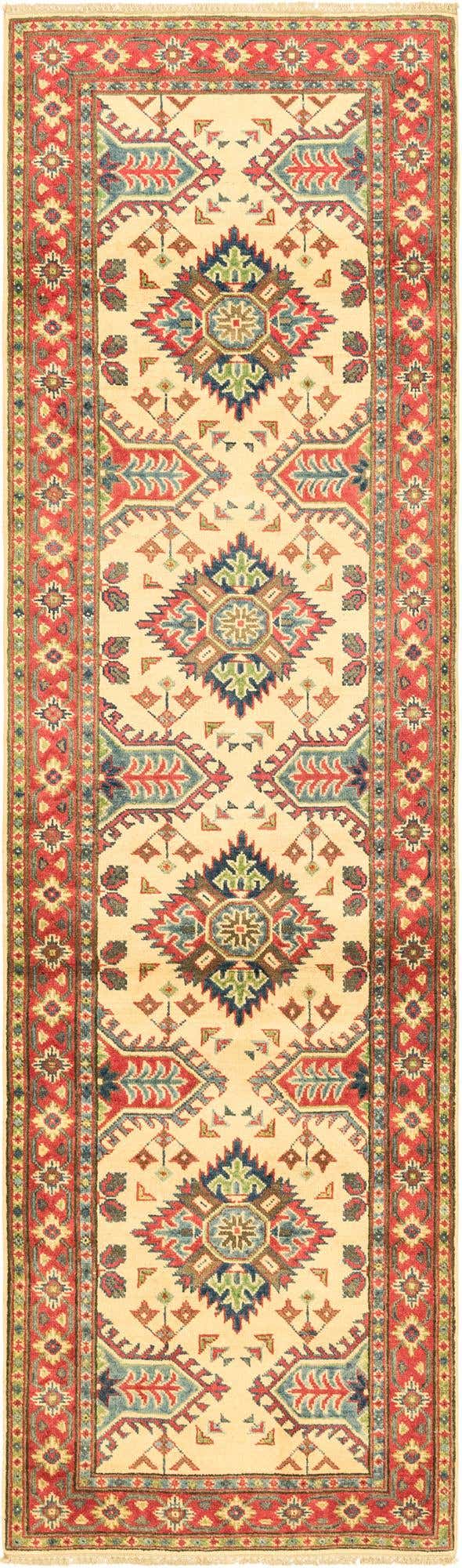 2' 9 x 9' 7 Hand Knotted Kazak Runner Rug