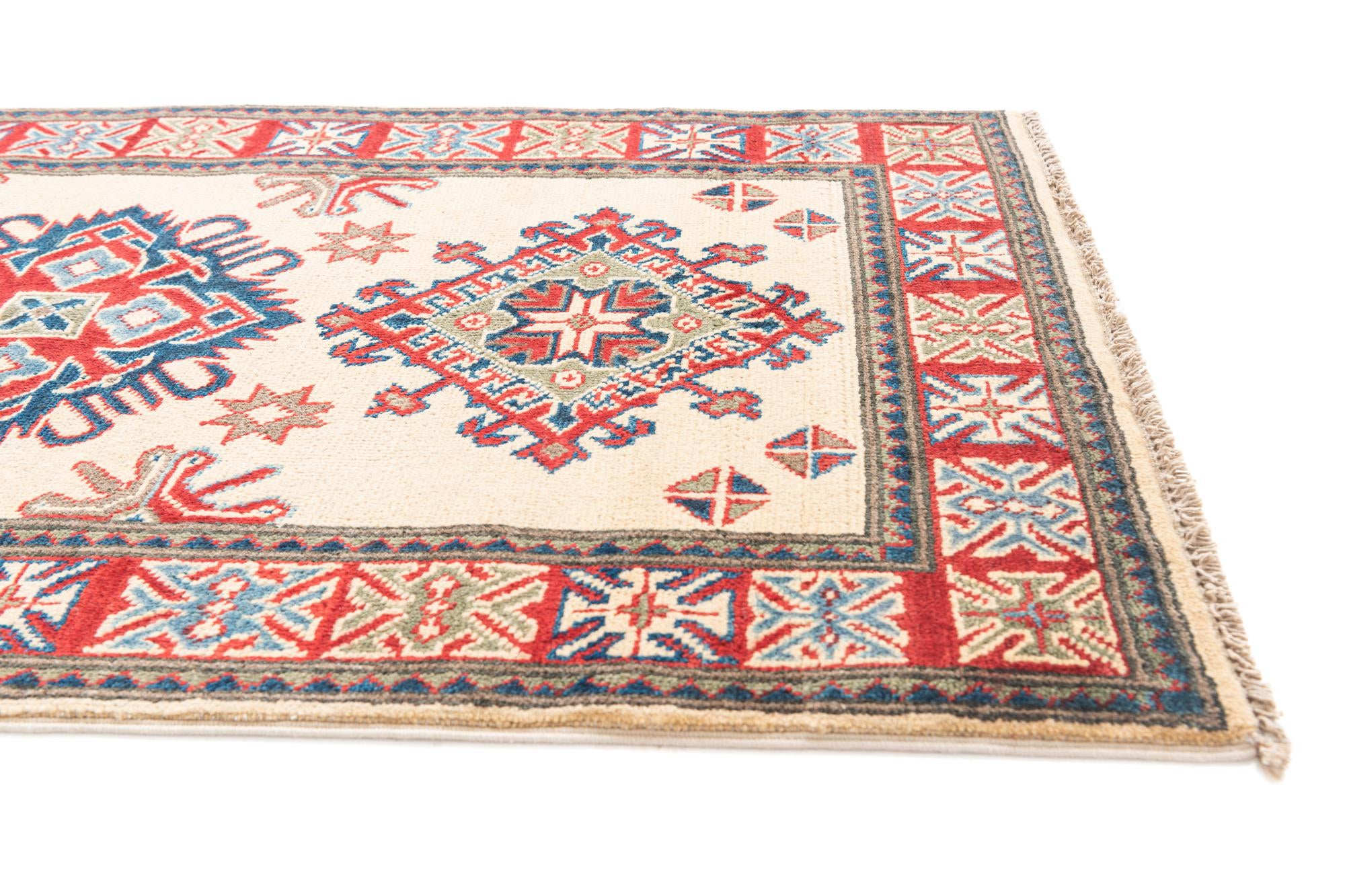 2' 8 x 9' 9 Hand Knotted Kazak Runner Rug