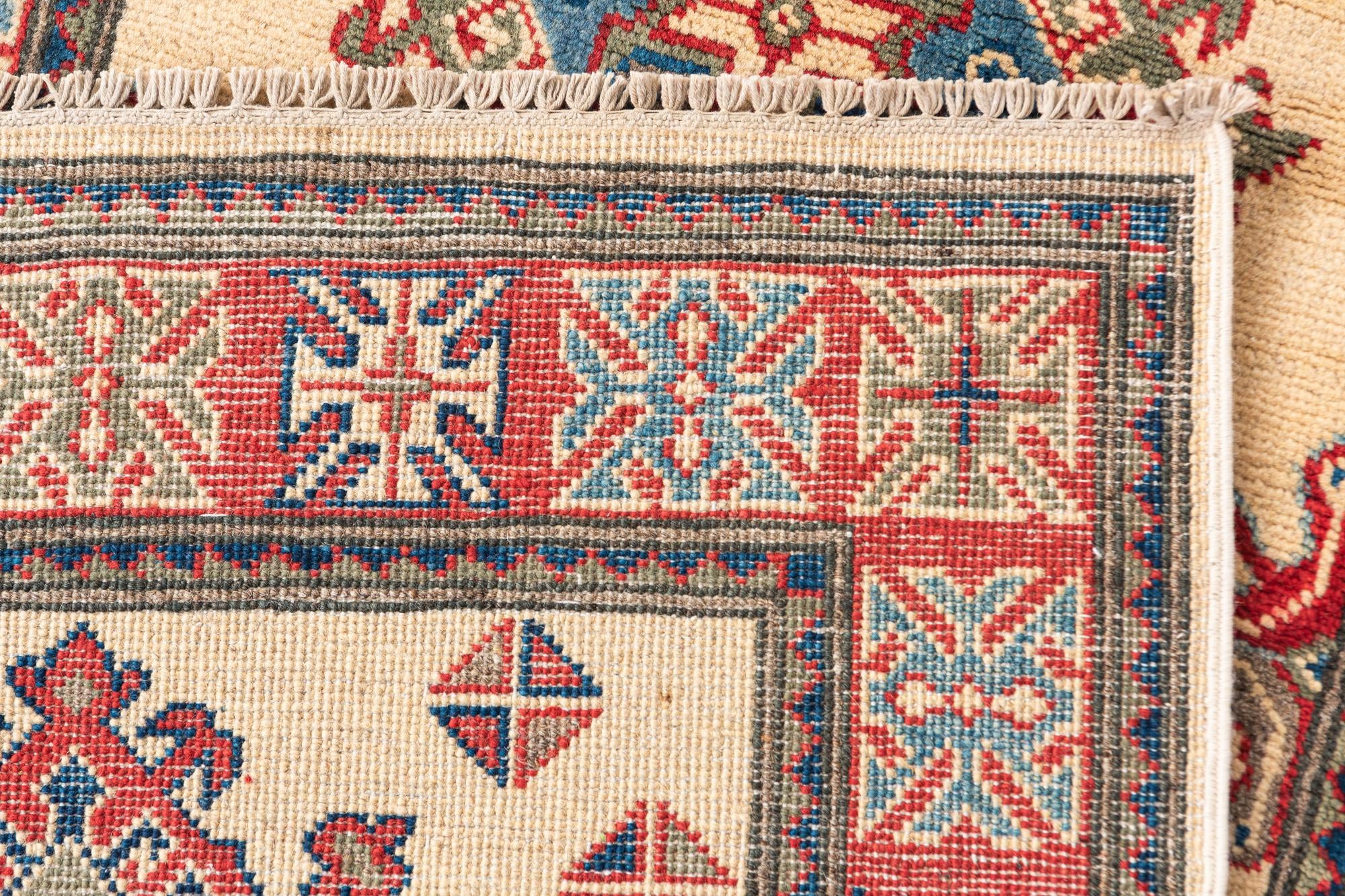 2' 8 x 9' 9 Hand Knotted Kazak Runner Rug