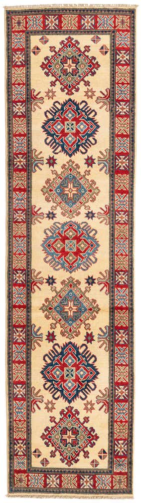 2' 8 x 9' 9 Hand Knotted Kazak Runner Rug