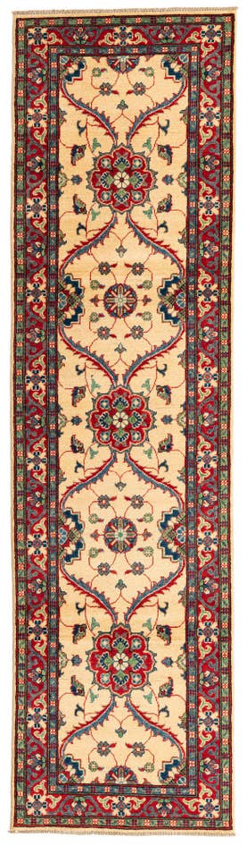 Detail image of 2' 8 x 9' 8 Hand Knotted Kazak Runner Rug