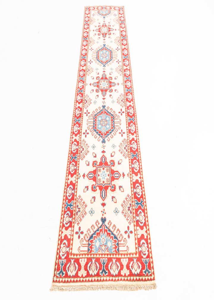 2' 8 x 9' 9 Hand Knotted Kazak Runner Rug