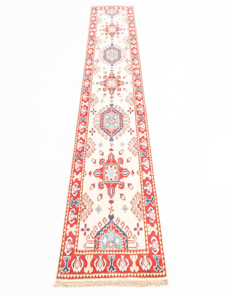 Detail image of 2' 8 x 9' 9 Hand Knotted Kazak Runner Rug