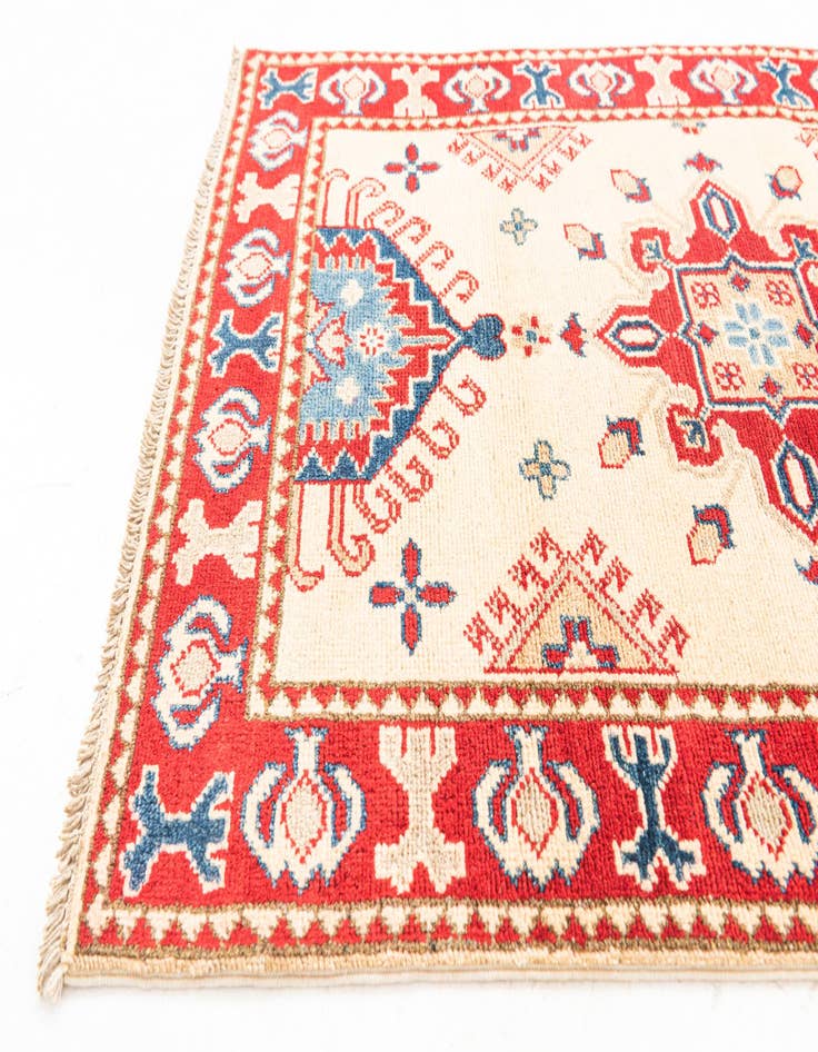 Detail image of 2' 8 x 9' 9  Hand Knotted Kazak Runner Rug