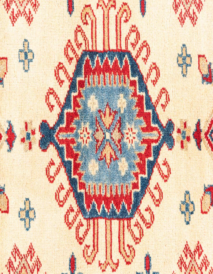 Detail image of 2' 8 x 9' 9 Hand Knotted Kazak Runner Rug