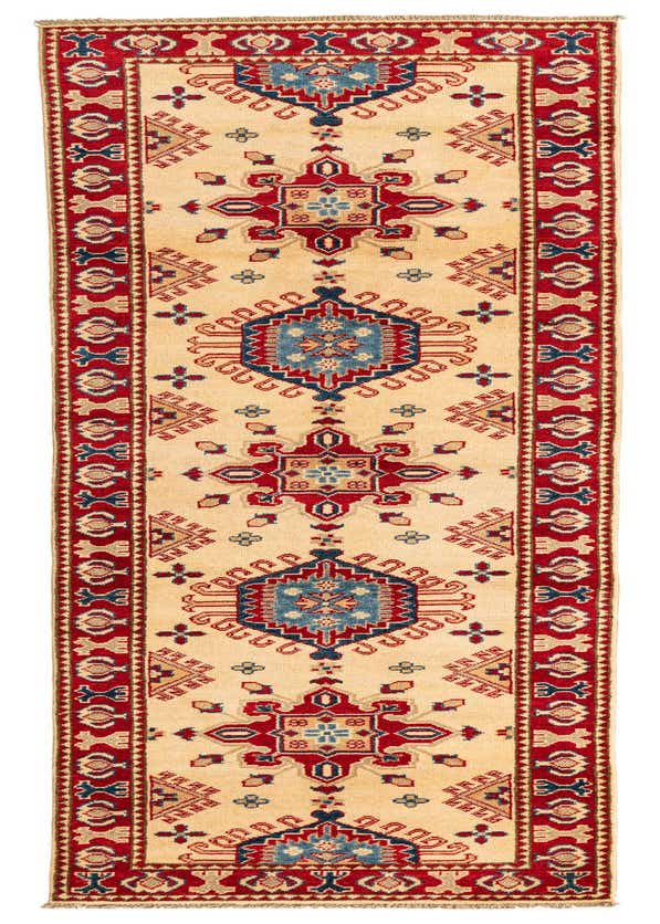 2' 8 x 9' 9 Hand Knotted Kazak Runner Rug