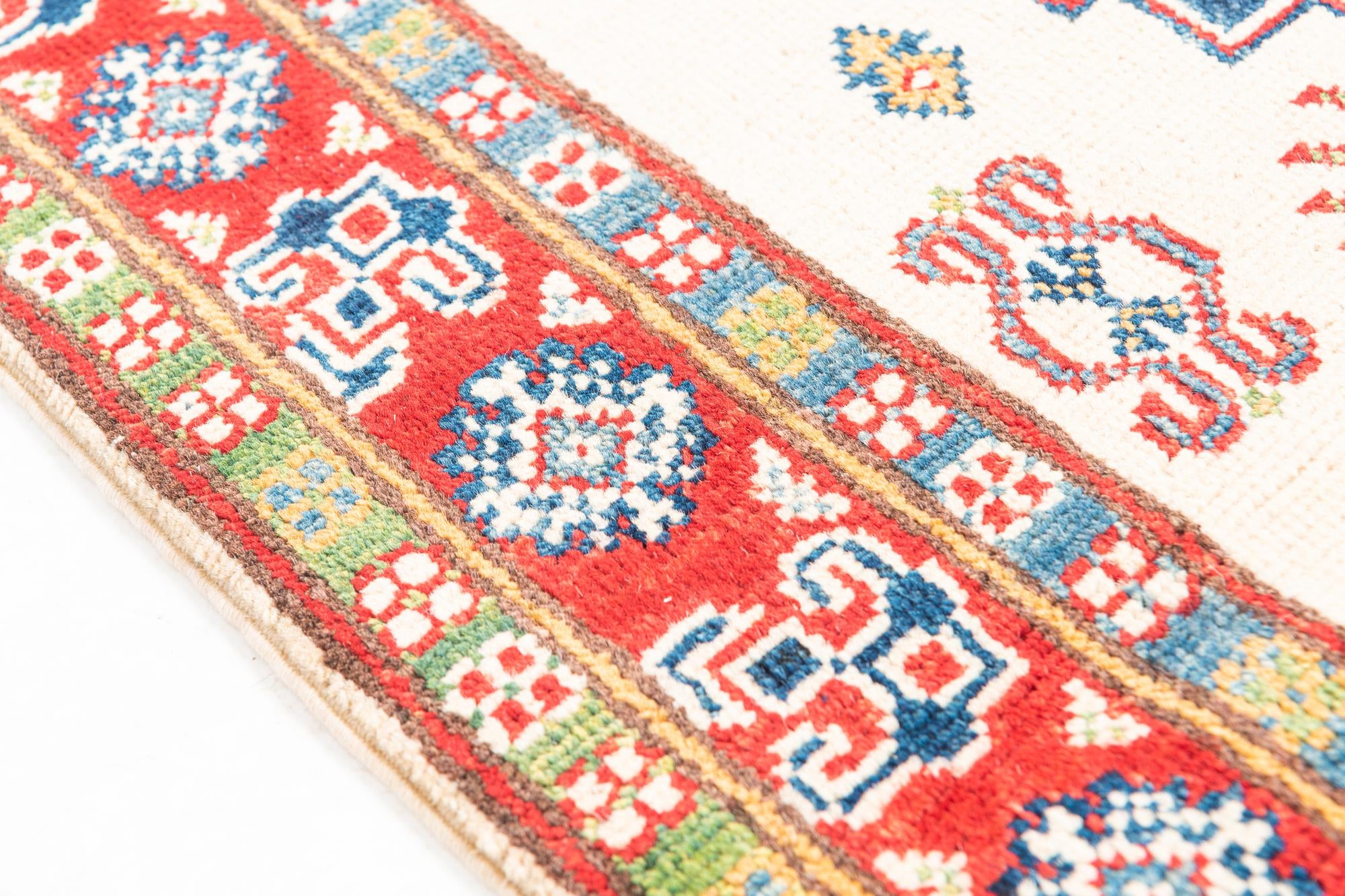 2' 9 x 9' 8 Hand Knotted Kazak Runner Rug