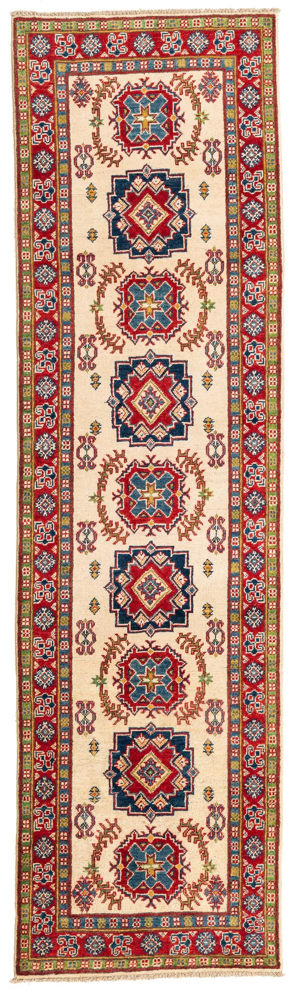 2' 9 x 9' 8 Hand Knotted Kazak Runner Rug