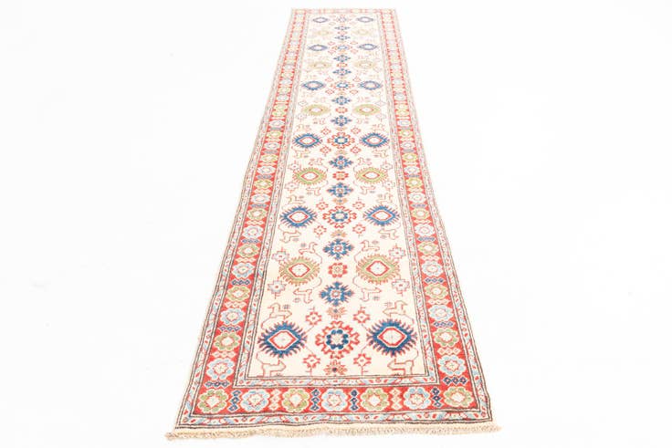 Detail image of 2' 9 x 11' 10 Hand Knotted Kazak Runner Rug