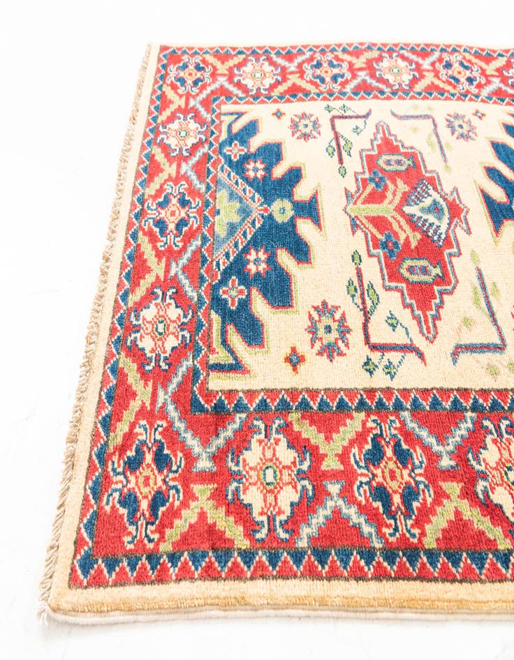 Detail image of 2' 9 x 10'  Hand Knotted Kazak Runner Rug