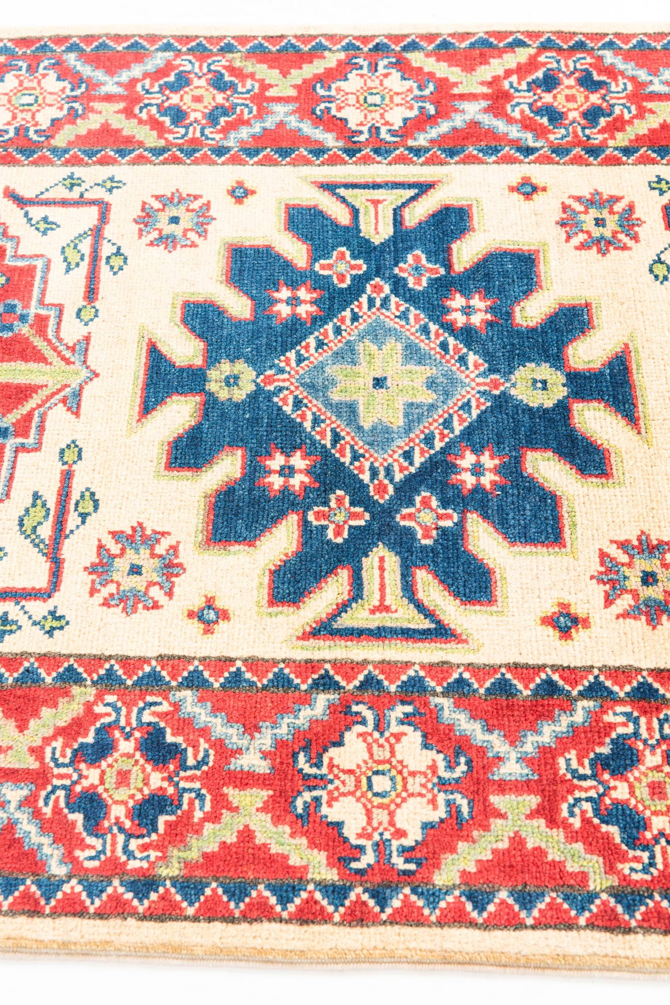 2' 9 x 10' Hand Knotted Kazak Runner Rug