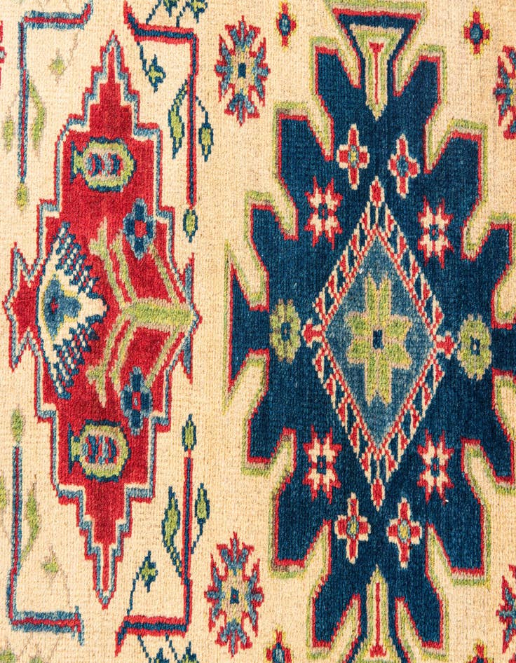 Detail image of 2' 9 x 10'  Hand Knotted Kazak Runner Rug