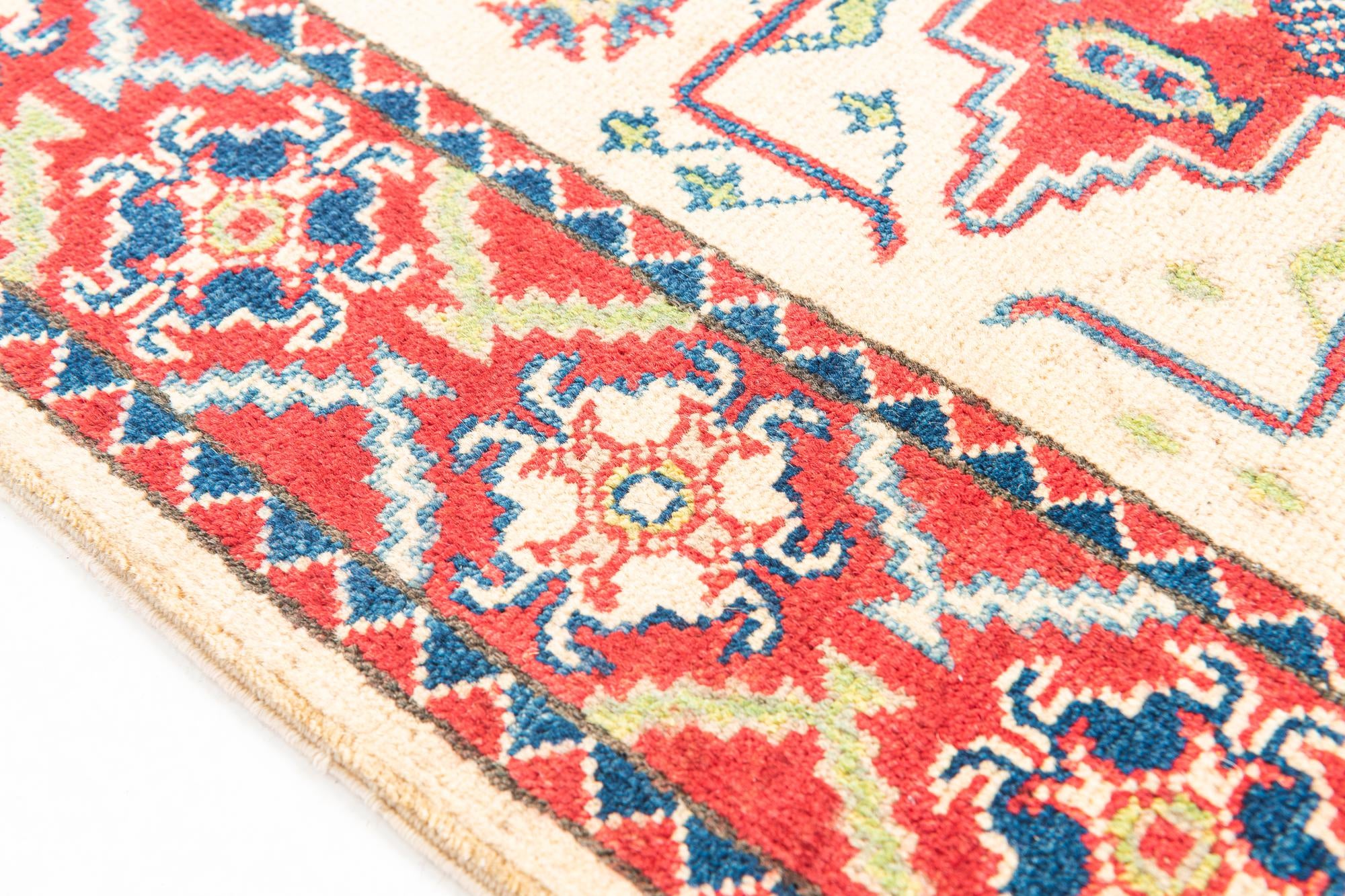 2' 9 x 10' Hand Knotted Kazak Runner Rug