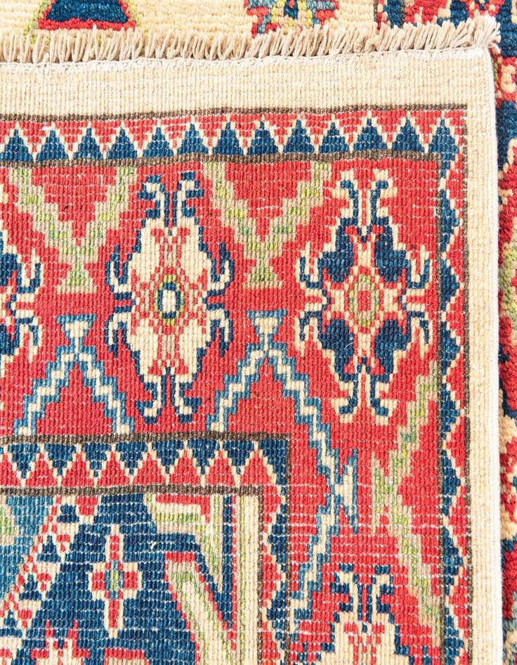 Detail image of 2' 9 x 10'  Hand Knotted Kazak Runner Rug