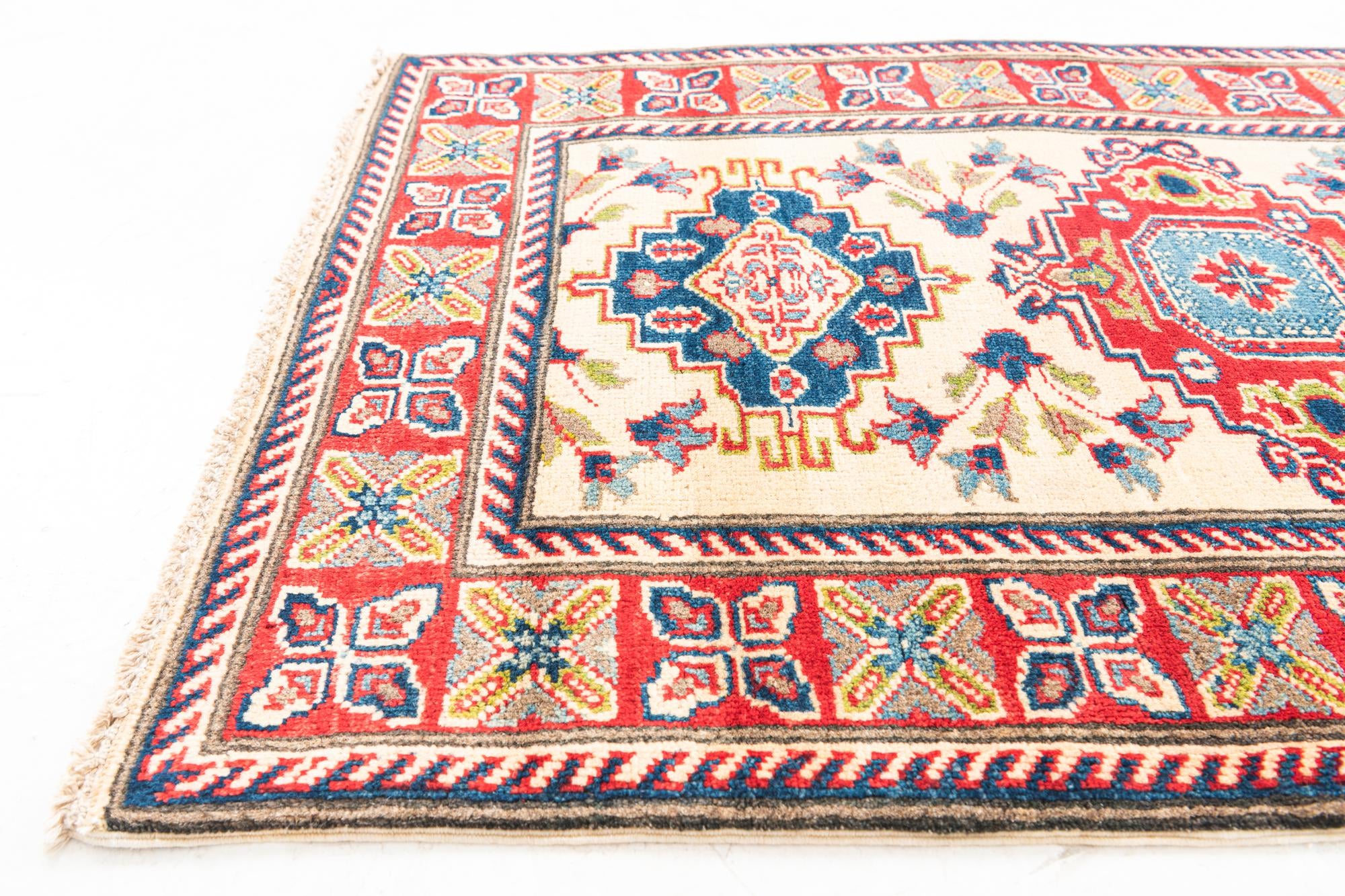 2' 9 x 9' 5 Hand Knotted Kazak Runner Rug