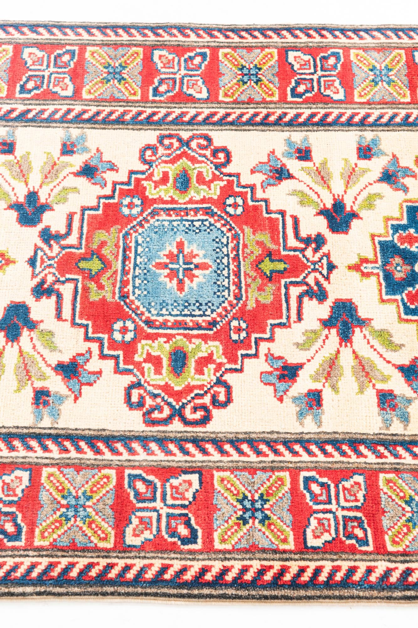 2' 9 x 9' 5 Hand Knotted Kazak Runner Rug