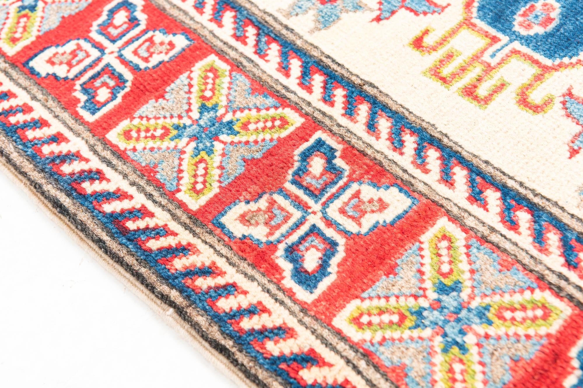 2' 9 x 9' 5 Hand Knotted Kazak Runner Rug