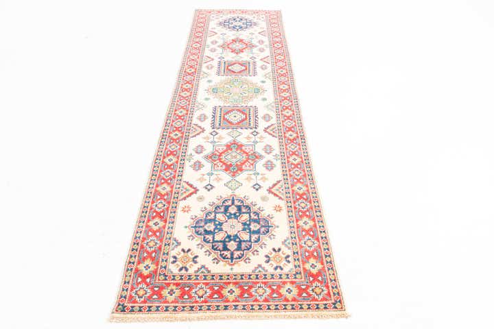 2' 8 x 10' Hand Knotted Kazak Runner Rug