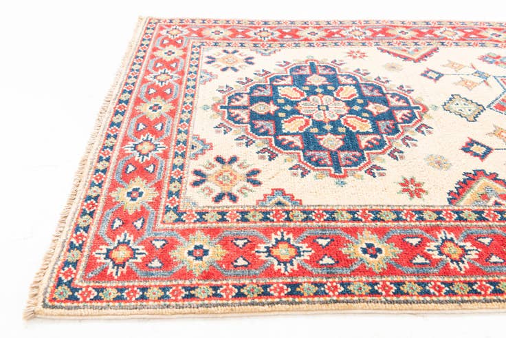Detail image of 2' 8 x 10' Hand Knotted Kazak Runner Rug