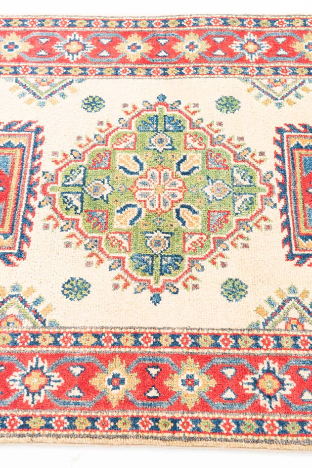 Detail image of 2' 8 x 10' Hand Knotted Kazak Runner Rug