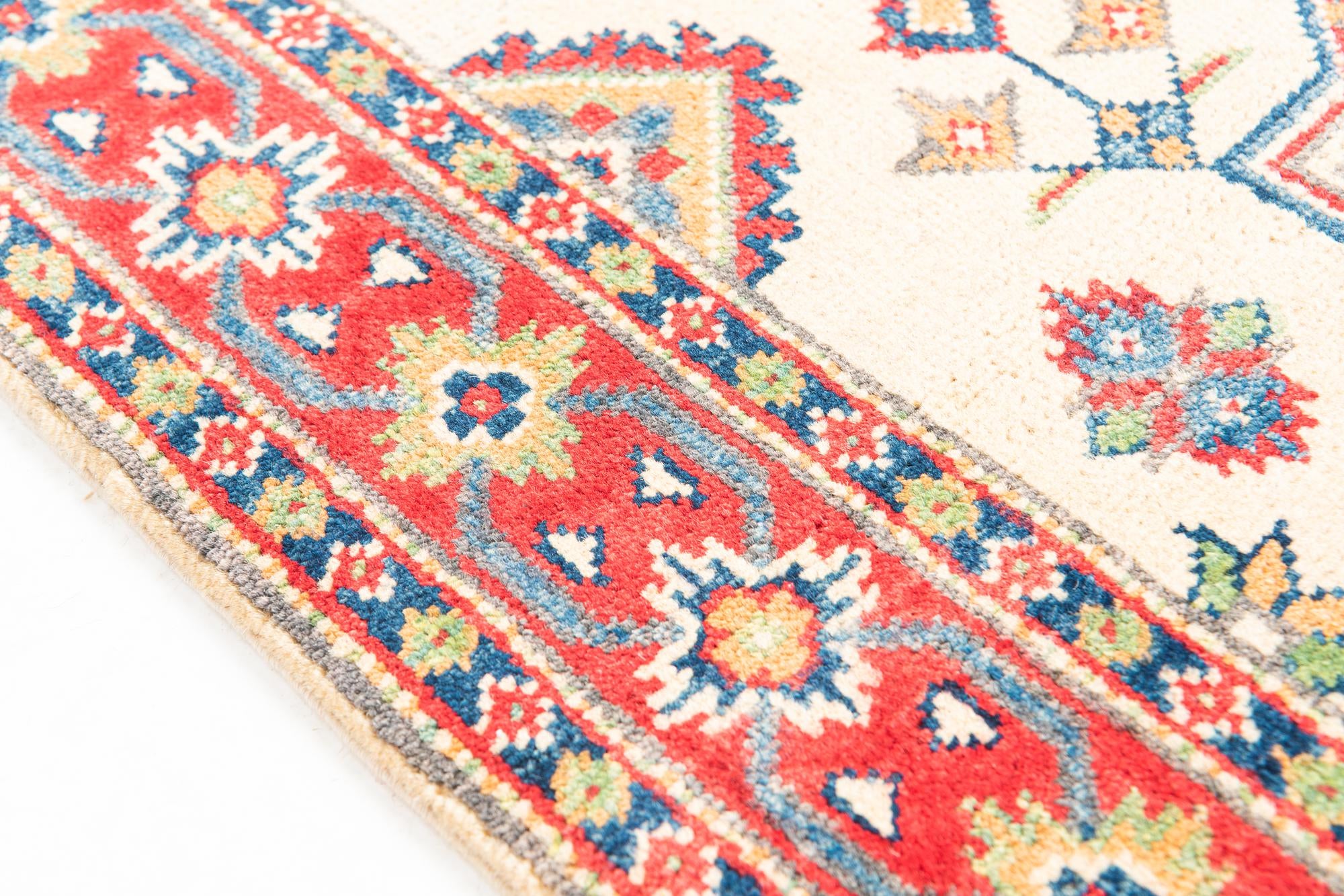 2' 8 x 10' Hand Knotted Kazak Runner Rug