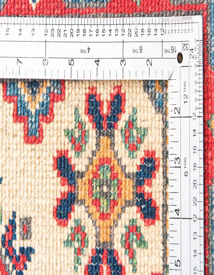 Detail image of 2' 8 x 10'  Hand Knotted Kazak Runner Rug