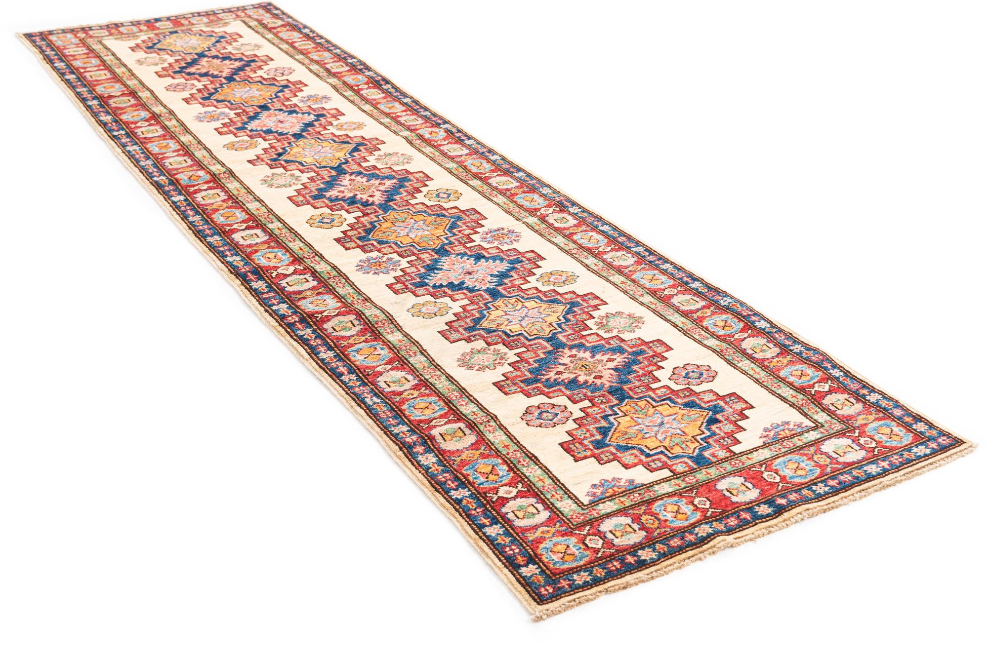 2' 8 x 9' 6 Hand Knotted Kazak Runner Rug