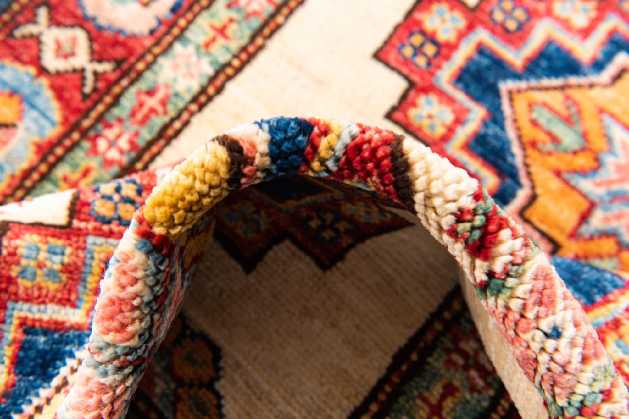 2' 8 x 9' 6 Hand Knotted Kazak Runner Rug