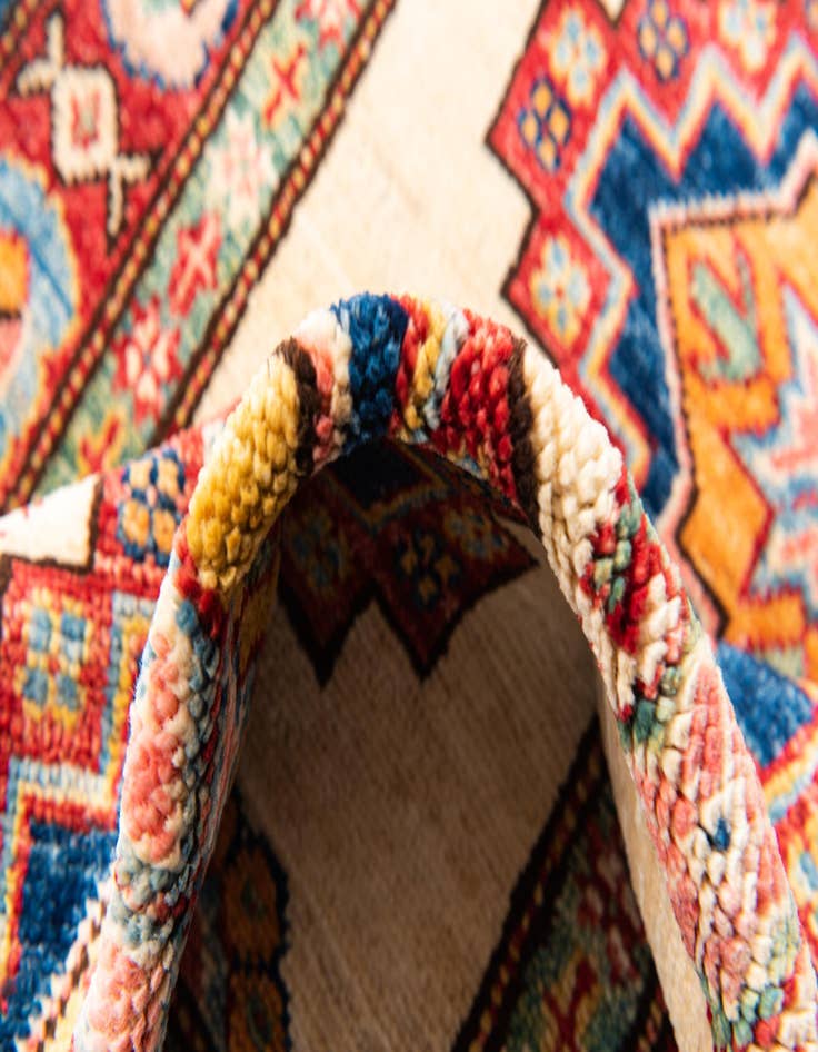 Detail image of 2' 8 x 9' 6  Hand Knotted Kazak Runner Rug