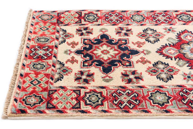Detail image of 2' x 6' 3 Hand Knotted Kazak Runner Rug