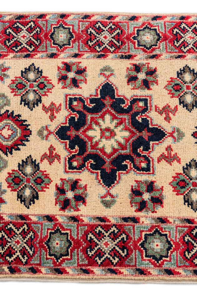 Detail image of 2' x 6' 3 Hand Knotted Kazak Runner Rug