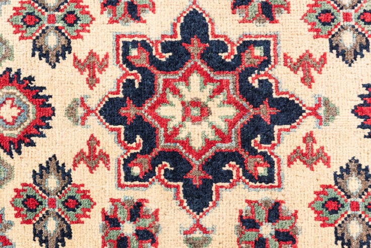 Detail image of 2' x 6' 3 Hand Knotted Kazak Runner Rug