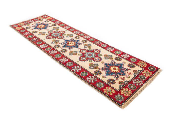 2' x 6' 3 Hand Knotted Kazak Runner Rug