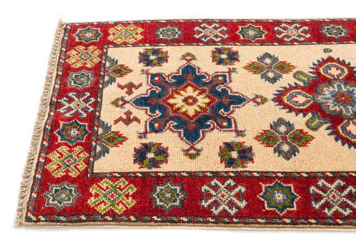 2' x 6' 3 Hand Knotted Kazak Runner Rug