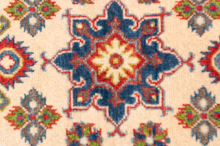 2' x 6' 3 Hand Knotted Kazak Runner Rug