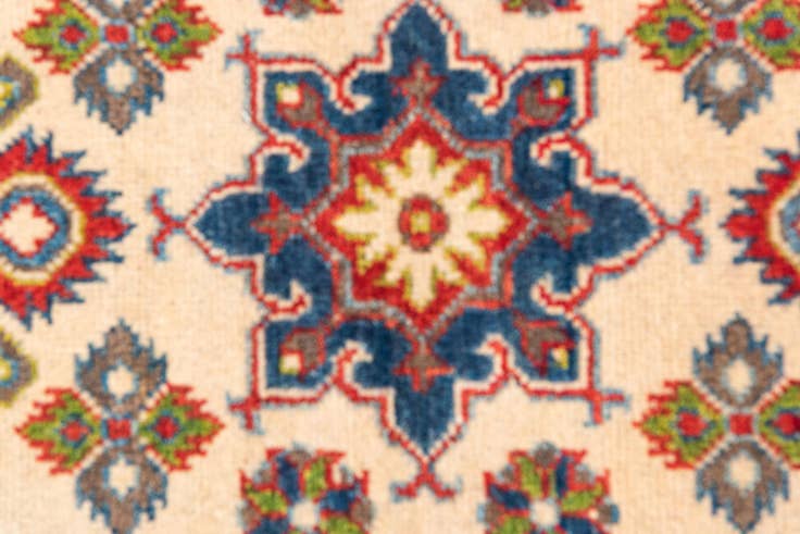 Detail image of 2' x 6' 3 Hand Knotted Kazak Runner Rug