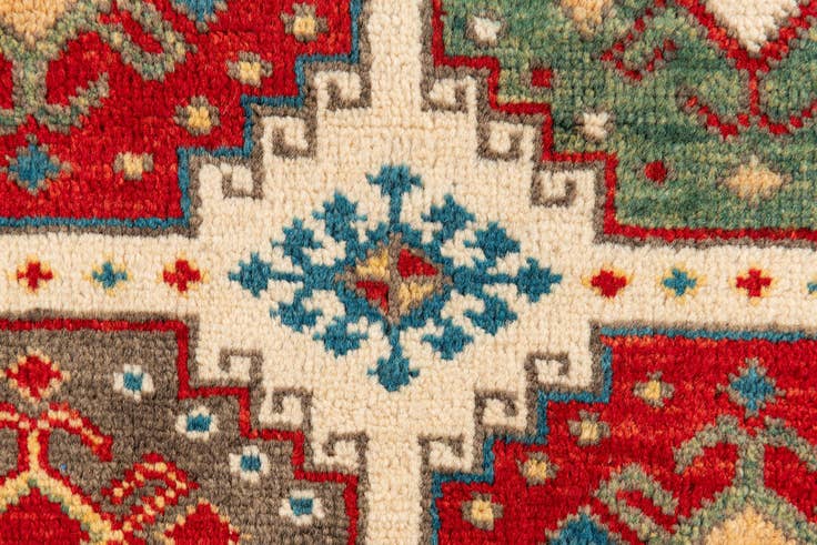 Detail image of 75cm x 225cm Hand Knotted Kazak Runner Rug