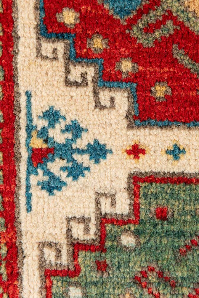 75cm x 225cm Hand Knotted Kazak Runner Rug