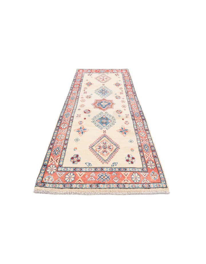 70cm x 180cm Hand Knotted Kazak Runner Rug