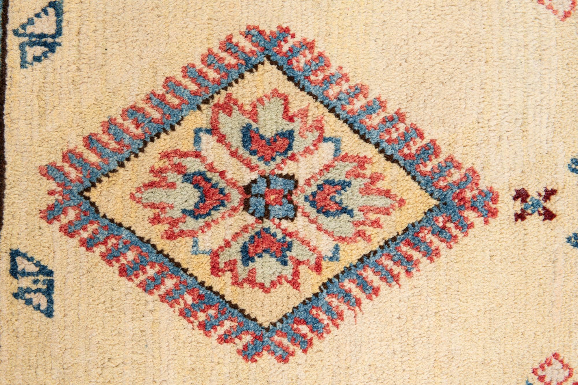 70cm x 180cm Hand Knotted Kazak Runner Rug